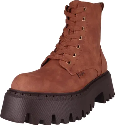 Produktbild von Buffalo Damen Elegante Stiefelette Aspen Lace Up Warm 1622599 Braun