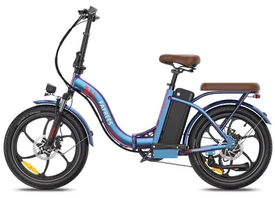Productafbeelding van F20+ Pro opvouwbare elektrische fiets - 250 W - 36 V 25 Ah uitneembare lithiumaccu - bereik van meer dan 60 km - 51 cm wielen - 7,6 cm brede banden - blauw