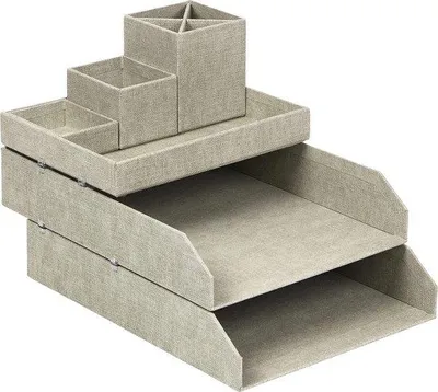Produktbild von Famanu Büromaterial-Organizer mit 4 Fächern - Beige