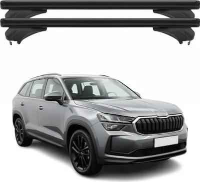Zdjęcie produktu dla Menabo Bagażnik dachowy Podstawowy bagażnik dachowy do Skoda Kodiaq II 2024-2025 Aluminium Czarny 2x