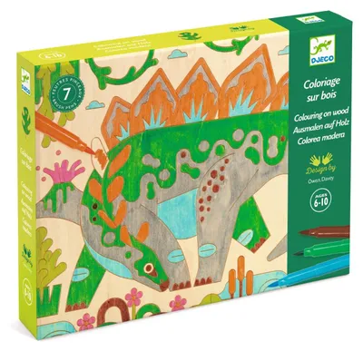 Image de Atelier de peinture sur bois « Dinosaures », Djeco