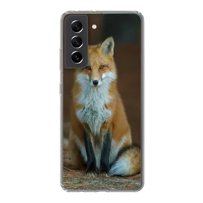 Produktbild von MuchoWow® Handyhülle Schutzhülle Hülle für Samsung Galaxy S21 FE Fuchs - Makro - Rot Silikon Softcase Handy Hülle - Mobiltelefonhülle