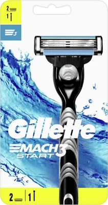 Zdjęcie produktu dla Gillette Mach3 maszynka do golenia z dwoma wkładami