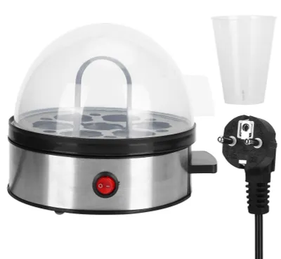Zdjęcie produktu dla Elektryczny parowar do jajek, mini-gotowanie ze stali nierdzewnej, akcesoria kuchenne