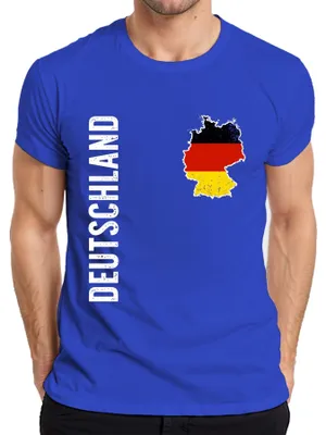 Produktbild von Deutschland Flagge Fußballer WM 2026 Weltmeisterschaft Trikot Herren T-Shirt, Blau, XXL