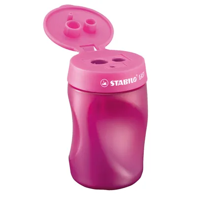 Obrázek produktu pro Ergonomické ořezávátko pro leváky - STABILO EASYsharpener - 3 v 1 - růžové