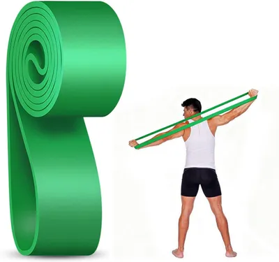Produktbild von Fitnessband, Widerstandsband für Krafttraining, 11-30 kg, schwarz, für Muskelaufbau