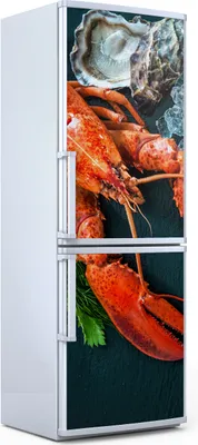 Produktbild von Magnete Dekorative - 60 cm x 180 cm - Küche Magnetmatte Kühlschrankmagnete - Meeresfrüchte Teller