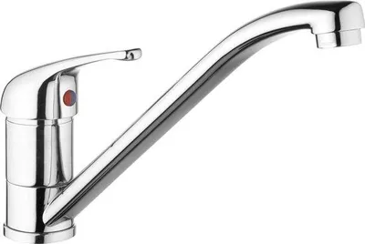 Produktbild von Spülbeckenarmatur mit Einhebelmischer – Hochwertiges Messinggehäuse – verchromt – schwenkbarer Auslauf / Hochdruckarmatur / Küchenarmatur / Wasserhahn / SA853