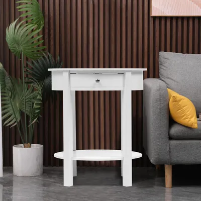 Zdjęcie produktu dla Happy Home Happy Home Szafka nocna Komoda Stolik pomocniczy z 1 szufladą HSB14-WEI biały