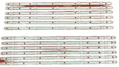 Productafbeelding van LED-achtergrondverlichtingsstrips, 12 LEDs, 3V, 1115mm, aluminium, compatibel met verschillende televisiemodellen