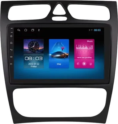 Immagine prodotto di Autoradio – Per Mercedes-Benz Classe C e Classe CLK (W203, W209, S203, A209, W168) – Sistemi intelligenti con CarPlay e Android Auto, GPS – Sistema multimediale