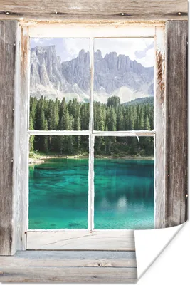 Produktbild von MuchoWow® Poster Aussicht - Italien - Gebirge 80x120 cm - Papierdruck