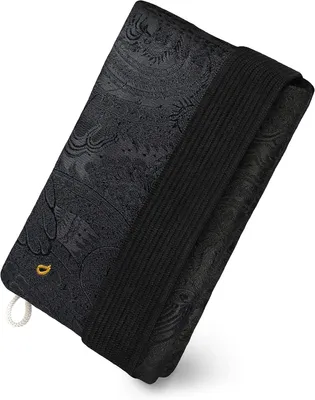 Produktbild von Slim Wallet mit RFID Schutz für Herren & Damen, schlanke Geldbörse mit 12 Kartenfächern, Bargeldfach, Schlüsselhalter, Portemonnaie, Kreditkartenetui