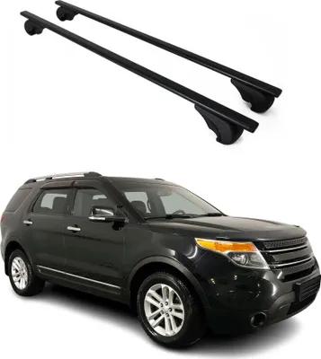 Produktbild von Dachträger Grundtäger für Ford Explorer 2011-2016 75kg Metall Schwarz 2 tlg
