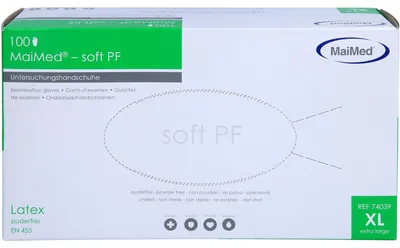 Produktbild von Einmal Handschuhe Latex puderfrei XL, 100 St HAS