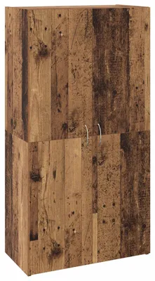 Produktbild von Büroschrank Schwarz Eichen-Optik 60 x 32 x 115 cm Holzwerkstoff