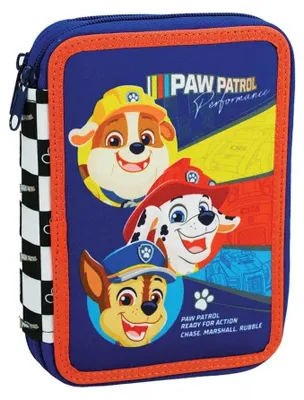 Produktbild von Paw Patrol Racing gefülltes 2-stöckiges Federmäppchen