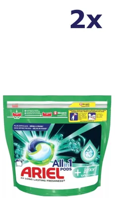 Produktbild von 2x Ariel Pods All-in-One – 38 sc 896,8 g – + Lenor Unstoppables Waschmittel