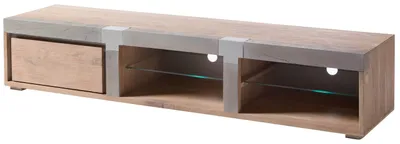 Immagine prodotto di MASSIVMOEBEL24 | AMSTERDAM #103 Mobile Tv in legno di acacia - laccato / natur 205x48x39
