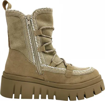 Imagen del producto de Dockers by Gerli: Zapatos de mujer, botas, zapatos de cordones, botas de invierno, color beige, estilo casual
