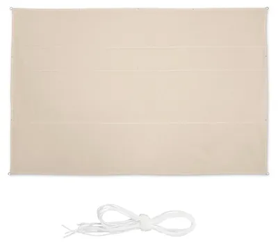 Image de relaxdays Voile d'ombrage rectangulaire beige 5,0 x 7,0 m