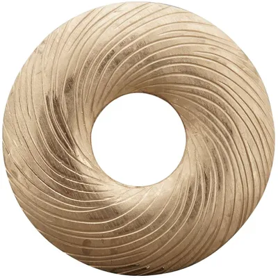 Produktbild von Tischkranz Holzkranz Holz Dekokranz gold Ø 35x3 cm
