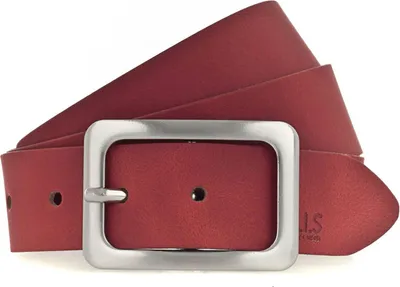 Produktbild von H.I.S Leder Gürtel 35mm Leather Belt W80 Red rot