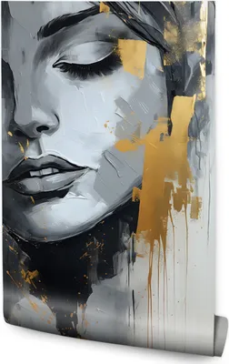 Produktbild von Muralo Vlies Fototapete Frau PORTRÄT Gesicht Abstraktion Glamour Br. 200cm x Hö. 300cm