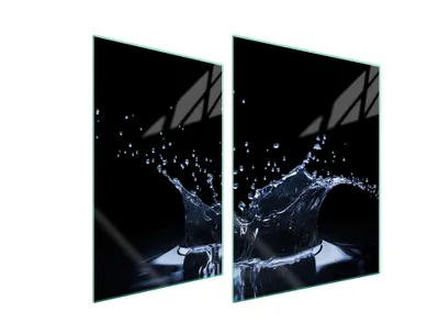 Produktbild von Glasschutzplatte Für Herd 70X52 Wasser