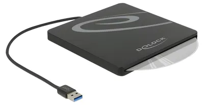 Produktbild von Externes Gehäuse für 5.25? Slot-in Slim SATA Laufwerke 9,5 / 12,7 mm zu USB Typ-A Stecker (schwarz)