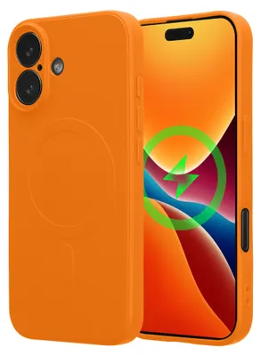 Produktbild von kwmobile TPU Handyhülle für Apple iPhone 17 Hülle – Slim Case mit integriertem Magnetring, Mikrofaser-Innenfutter und erhöhtem Displayrand in Fruity