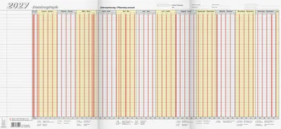 Immagine prodotto di BRUNNEN 1070134007 Urlaubsplaner 2027 65x30 Leporello