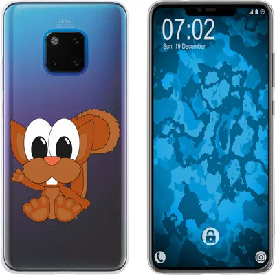 Produktbild von PhoneNatic Case kompatibel mit Huawei Mate 20 Pro Silikon-Hülle Cutiemals M8
