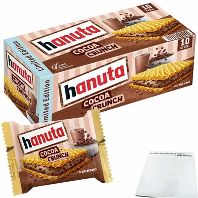 Produktbild von hanuta Cocoa Crunch Limited Edition (220g Packung) + usy Block
