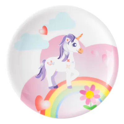Produktbild von SELTMANN Compact Teller flach, Höhe: 18 mm, ø: 190 mm, Mein kleines Einhorn
