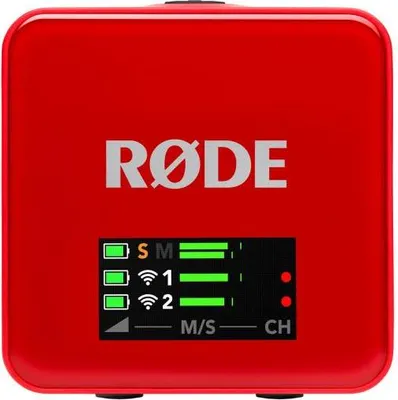 Zdjęcie produktu dla Rode Wireless GO Gen 3 Red z 2x Lavalier GO i 2x WS05