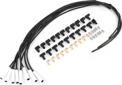 Produktbild von 8 mm/0,3 Zoll Zündkerzenkabelsatz, 135°-Keramikmanschette mit Edelstahlanschluss 9002C Universal