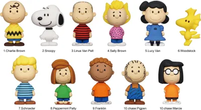 Produktbild von Peanuts PVC-Taschenanhänger Snoopy Series 1 Display (24)