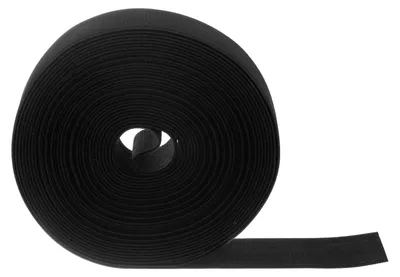 Elastische Nähbänder, 50 mm breit, 11 Stück, schwarz