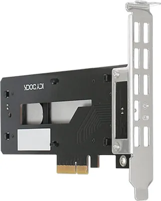 Zdjęcie produktu dla Adapter IcyDock M.2 NVMe SSD to PCIe Adapter Card with heats
