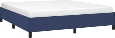 Produktbild von vidaXL Bettgestell ohne Matratze Blau 160x200 cm Stoff