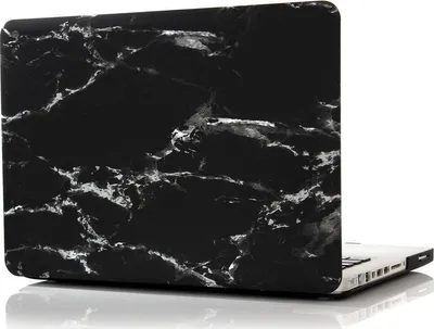 Produktbild von Mobigear Marble MacBook Pro 13 Zoll (2008-2012) Hardcase Hülle MacBook Case - Schwarz - Model A1278