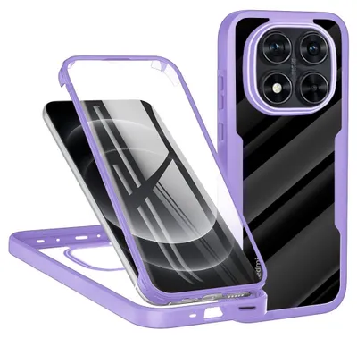 Produktbild von Techsuit ColorVerse 360 Vollschutzhülle mit Displayschutzfolie für Xiaomi Redmi Note 14 Pro/14 Pro Plus / Xiaomi Poco X7 - Lila