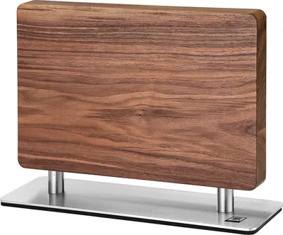 Produktbild von Zayiko Premium Doppelseitiger Magnet-Messerhalter aus Walnussholz – Elegante, Unbestückte Aufbewahrung | Beidseitige Magnethalterung für Stilvolle Küchen