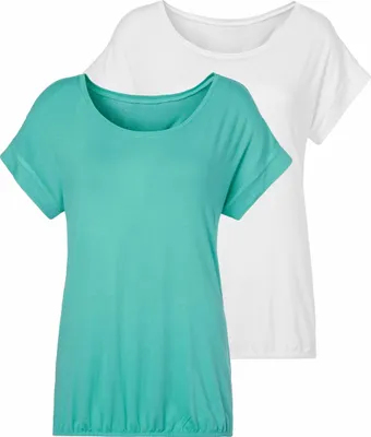 Produktbild von VIVANCE Kurzarmshirt mint, creme Größe 48/50