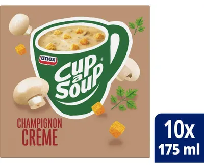 Produktbild von Unox Cup-á-soup Champignon Crème 170 ml – Cremige Pilzsuppe, schnell zubereitet