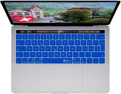 Obrázok produktu pre Kryt klávesnice Švajčiarsko modrý pre MacBook Pro 13"/15" od roku 2016