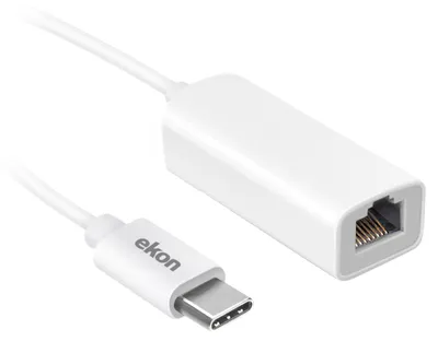 Image de EKON Adaptateur Type-C mâle - LAN femelle
