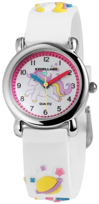 Produktbild von Excellanc Kinder Armbanduhr EX0439 silberfarbig, Mineralglas
